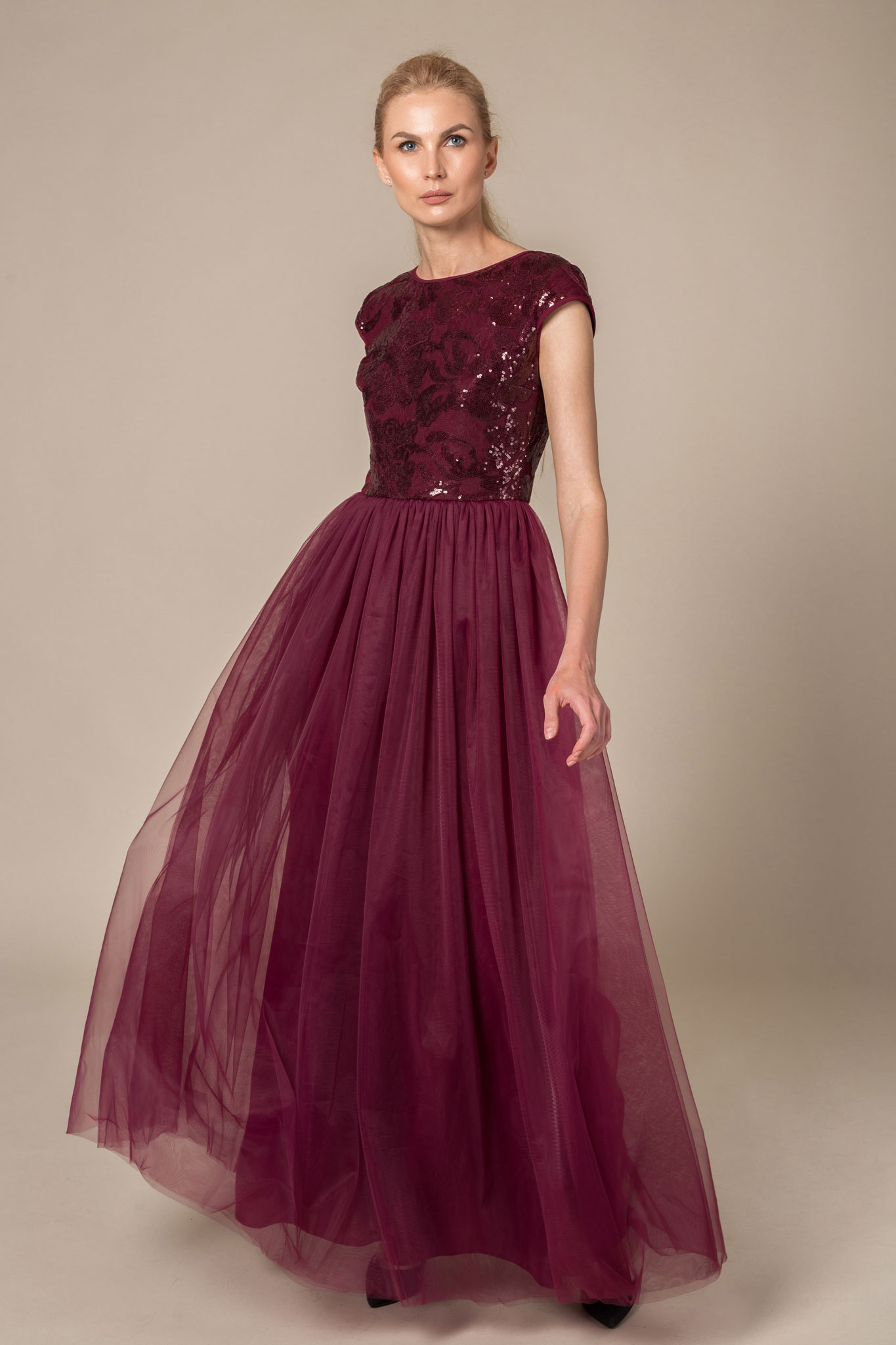 Burgundy Red Homecoming Two-Piece Dress - PromGirl